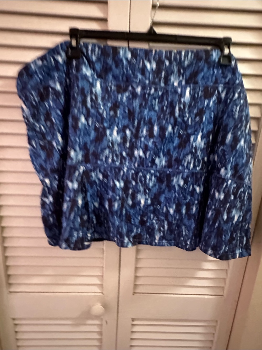 Reel Legends Navy and Light Blue Abstract Skort